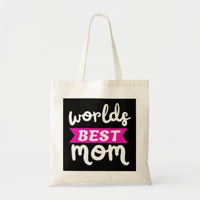 Tote Bag Mondes meilleure maman (Devant)