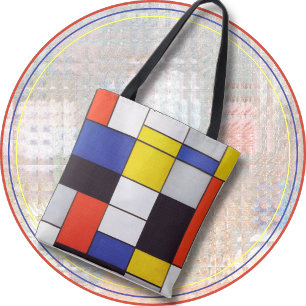 TOTE BAG - Mondrisches Abstraktes Muster vieler Fa Tasche