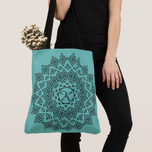 Tote Bag Mongrammed Mandala