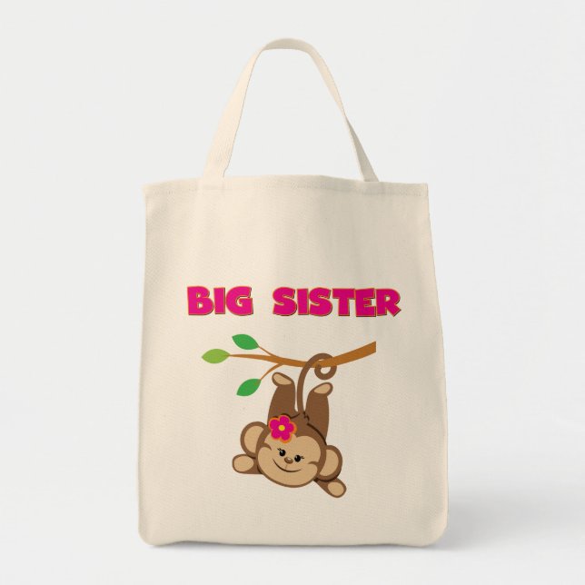 Tote Bag Monkey Big Sister (Devant)