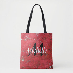 Tote Bag Monogram Fall Leaves Fourre-tout