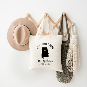 Tote Bag Monogramme à la maison doux à la maison de famille