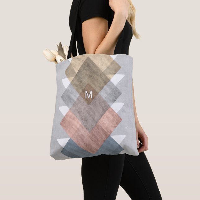 Tote Bag Monogramme | Alignement de diamant I (De près)