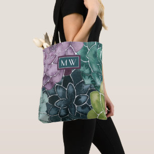 Tote Bag Monogramme   Bonheur des Plantes   Grow Harvest Lo