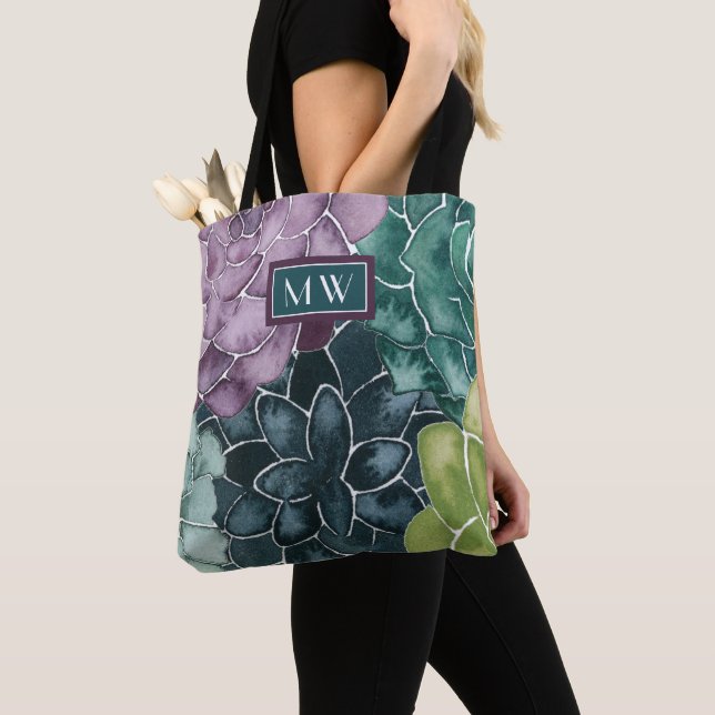 Tote Bag Monogramme | Bonheur des Plantes | Grow Harvest Lo (De près)