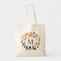 monogramme de couronne florale