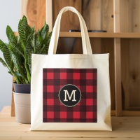 Monogramme de Motif de Buffle Noir Rouge Rustique
