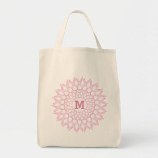 Tote Bag Monogramme de ruban de cancer du sein