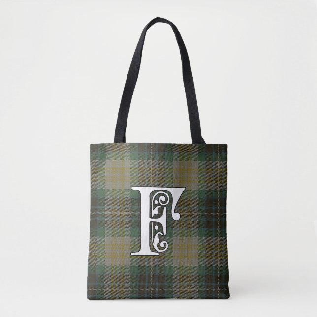 Tote Bag Monogramme de tartan de clan de Fitzpatrick (Devant)