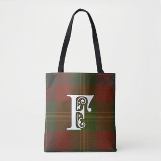 Tote Bag Monogramme de tartan de clan de Forrester