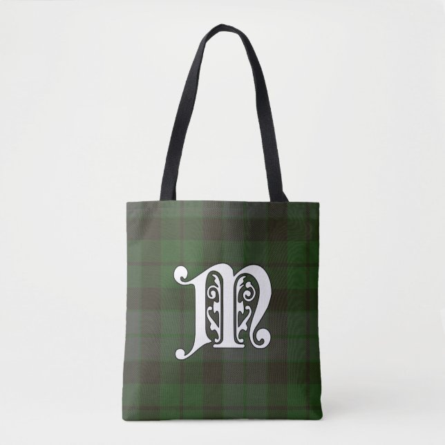 Tote Bag Monogramme de tartan de clan de MacKay (Devant)