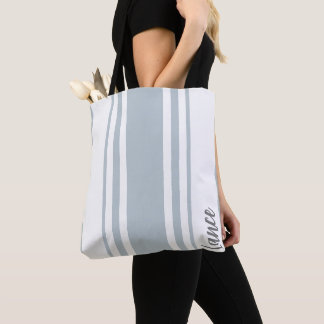 Tote Bag Monogramme des bandes minimalistes de la luminosit