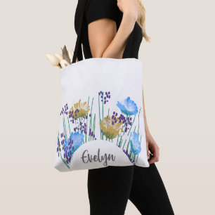 Tote Bag Monogramme Floral Evelyn