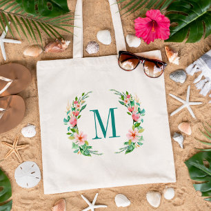 Tote Bag Monogramme floral Paradise