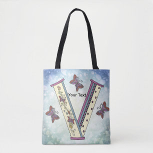 Tote Bag Monogramme floral V