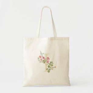Tote Bag monogramme I floral wedding printemps Baby Shower 