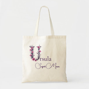 Tote Bag Monogramme Initial + Nom Super Maman