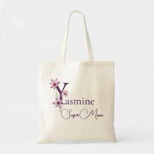 Tote Bag Monogramme Initial + Nom Super Maman