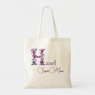 Tote Bag Monogramme Initial + Nom Super Maman