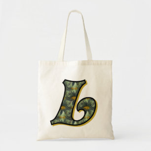 Tote Bag Monogramme initiale L Marguerite