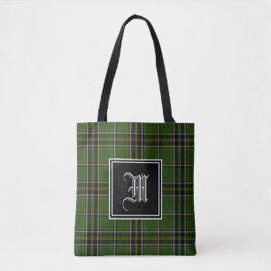 Tote Bag Monogramme irlandais de plaid