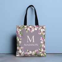 Monogramme Monogramme Magnolia Floral Personnalisé