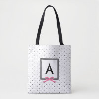 Monogramme Motif Pic Pink Ribbon