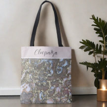 Monogramme nom or blush blanc floral calligraphie