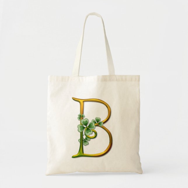 Tote Bag Monogramme or irlandais B (Devant)