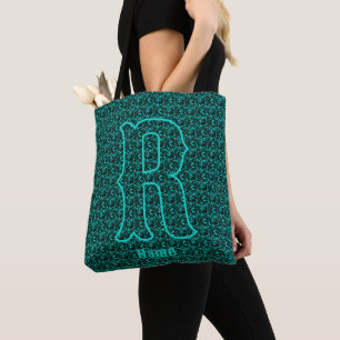 Tote Bag Monogramme personnalisé avec votre initiale et nom