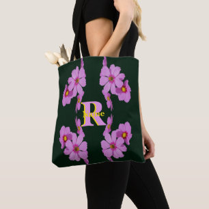 Tote Bag Monogramme personnalisé initial nom Art de marguer