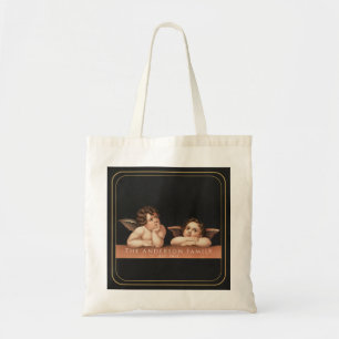 Tote Bag Monogramme personnalisé Raphaël Chérubin Art Fin V
