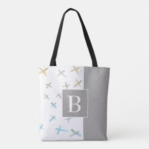 Tote Bag monogramme personnalisé style fourre-tout