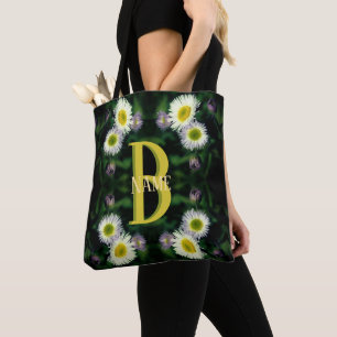 Tote Bag Monogramme personnalisé Votre initiale Nom Art de