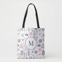 Monogramme rose scandinave