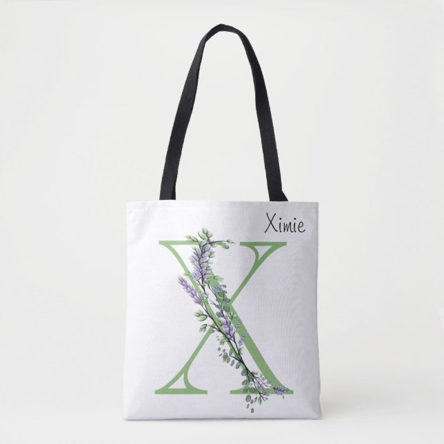 Tote Bag Monogramme X Lavande Eucalyptus (Devant)