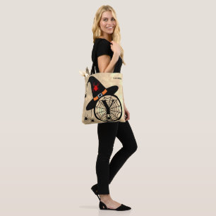 Tote Bag Monogramme Y Cloud Sky Witch Spiders Nom Tout-En