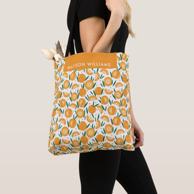 Tote Bag monogrammed, nom, (De près)