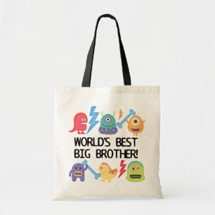 Tote Bag Monsters World's Best Big Brother