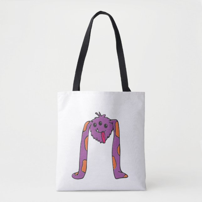 Tote Bag Monstre mignon de chienchien (Devant)