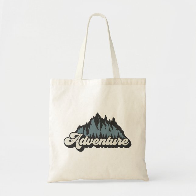 Tote Bag Montagnes d'aventure (Devant)