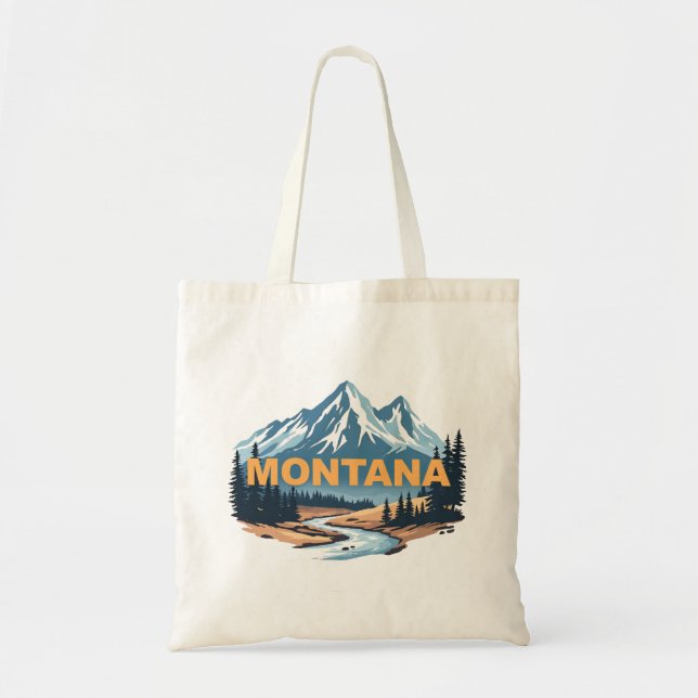 Tote Bag Montana États-Unis d'Amérique (Devant)