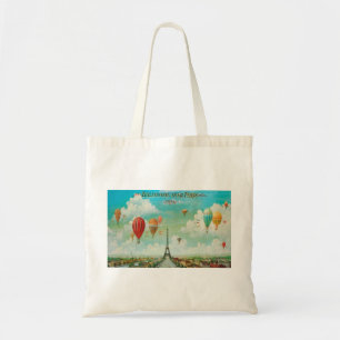 Tote Bag Monter en ballon au-dessus de Paris
