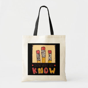 Tote Bag Montrer ce que vous connaissez Étudiants et enseig