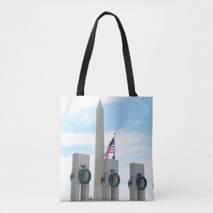 Tote Bag Monument Washington et mémorial de la Seconde Guer