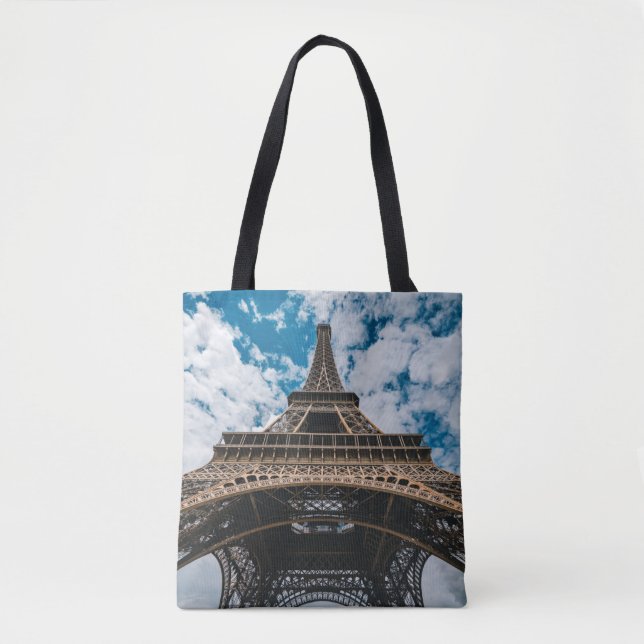 Tote Bag Monuments | Looking Up at the Eiffel Tower (Devant)