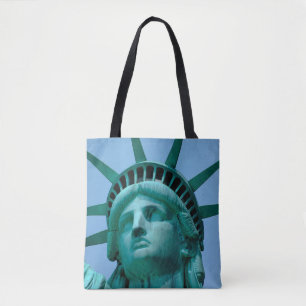 Tote Bag Monuments Statue de Liberty Face