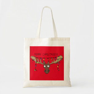 Tote Bag Moose Cute Funny Noël