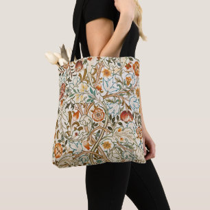Tote Bag Morris Acanthus Floral Crewel Motif de broderie