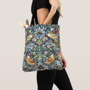 Tote Bag Morris - Framboise Voleur d'oiseaux et de fleurs